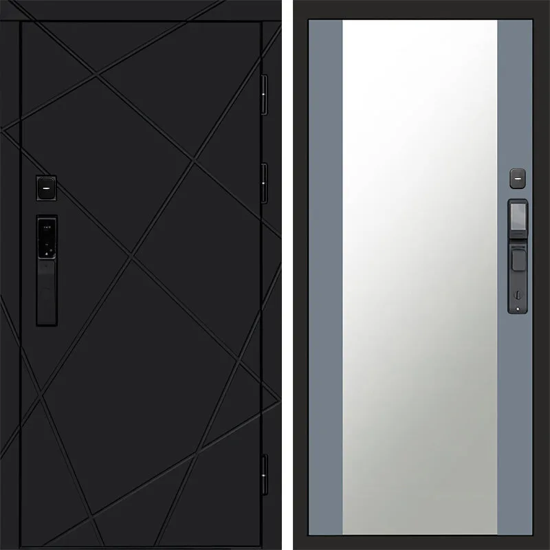 Лучи black смарт Зеркало grey софт