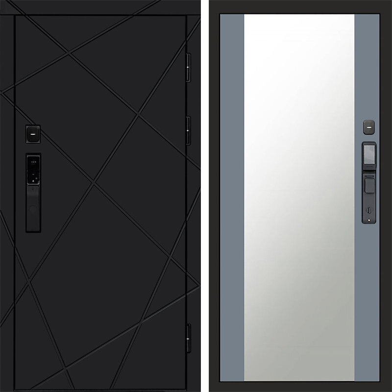 Лучи black смарт Зеркало grey софт